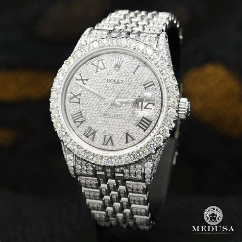 iced rolex watch